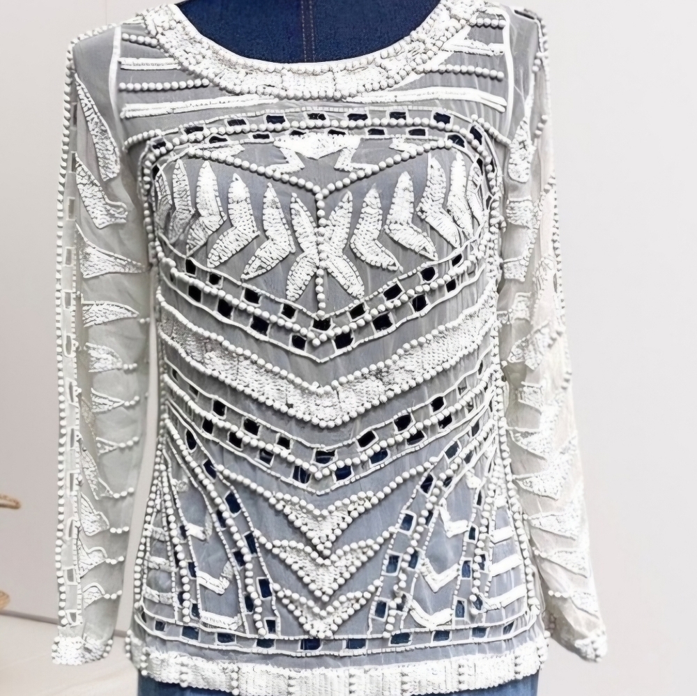 Kimchi Blue Stunning Beaded top S